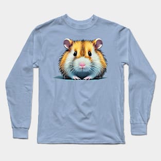 Little Hamster Print Long Sleeve T-Shirt